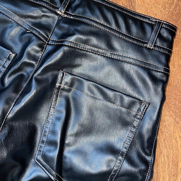 Leather boot cut pants - Picture 3 of 3